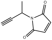 1H-Pyrrole-2,5-dione, 1-(1-methyl-2-propyn-1-yl)- 구조식 이미지