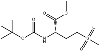 Butanoic acid, 2-[[(1,1-dimethylethoxy)carbonyl]amino]-4-(methylsulfonyl)-, methyl ester, (2S)- 구조식 이미지