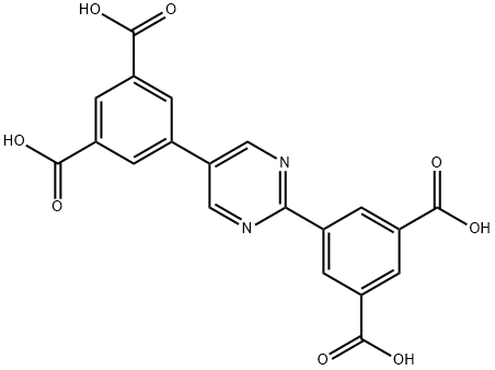 5,5'-(pyrimidine-2,5-diyl)diisophthalic acid Structure