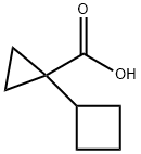 Cyclopropanecarboxylic acid, 1-cyclobutyl- Structure