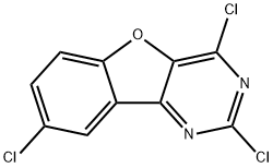 2,4,8-Trichlorobenzofuro[3,2-d]pyrimidine 구조식 이미지