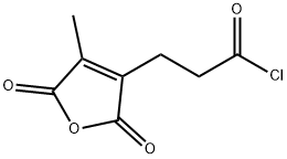 3-Furanpropanoyl chloride, 2,5-dihydro-4-methyl-2,5-dioxo- Structure