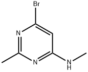 4-Pyrimidinamine, 6-bromo-N,2-dimethyl- Structure