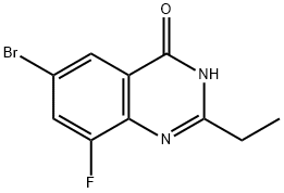 6-Bromo-2-ethyl-8-fluoroquinazolin-4(3H)-one 구조식 이미지