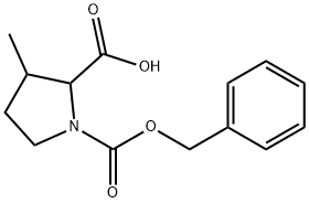 1-Cbz-3-methyl-pyrrolidine-2-carboxylic acid Structure