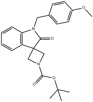 tert-Butyl 1'-(4-methoxybenzyl)-2'-oxospiro[azetidine-3,3'-indoline]-1-carboxylate 구조식 이미지