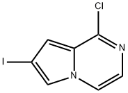 Pyrrolo[1,2-a]pyrazine, 1-chloro-7-iodo- Structure