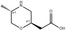 2-Morpholineacetic acid, 5-methyl-, (2R,5S)-rel- 구조식 이미지