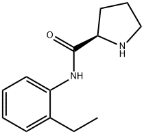 N-?(2-?ethylphenyl)?-?, (2R)?- 2-?Pyrrolidinecarboxami?de Structure