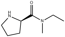 2-Pyrrolidinecarboxamide, N-ethyl-N-methyl-, (2R)- Structure