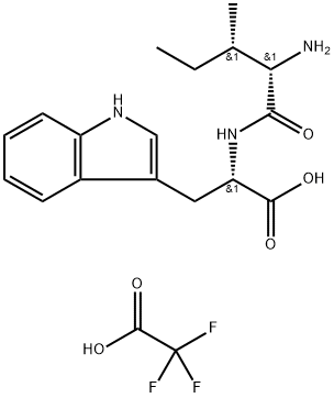 H-L-Ile-L-Trp-OH TFA salt Structure