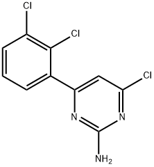 4-chloro-6-(2,3-dichlorophenyl)pyrimidin-2-amine 구조식 이미지