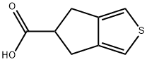 5,6-Dihydro-4H-cyclopenta[c]thiophene-5-carboxylic acid 구조식 이미지