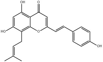 Platachromone B 구조식 이미지