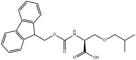L-Serine, N-[(9H-fluoren-9-ylmethoxy)carbonyl]-O-(2-methylpropyl)- Structure