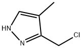 1H-Pyrazole, 3-(chloromethyl)-4-methyl- 구조식 이미지
