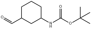 Carbamic acid, N-(3-formylcyclohexyl)-, 1,1-dimethylethyl ester Structure