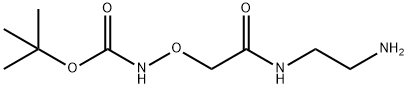 Carbamic acid, N-[2-[(2-aminoethyl)amino]-2-oxoethoxy]-, 1,1-dimethylethyl ester 구조식 이미지