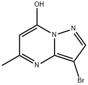 Pyrazolo[1,5-a]pyrimidin-7-ol, 3-bromo-5-methyl- Structure