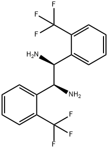 1,2-Ethanediamine, 1,2-bis[2-(trifluoromethyl)phenyl]-, (1S,2S)- Structure