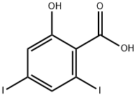 Benzoic acid, 2-hydroxy-4,6-diiodo- Structure