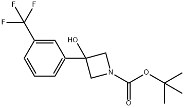 tert-butyl 3-hydroxy-3-[3-(trifluoromethyl)phenyl]azetidine-1-carboxylate Structure