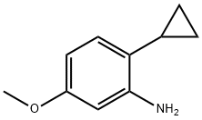 Benzenamine, 2-cyclopropyl-5-methoxy- 구조식 이미지
