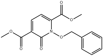 2,5-Pyridinedicarboxylic acid, 1,6-dihydro-6-oxo-1-(phenylmethoxy)-, 2,5-dimethyl ester Structure