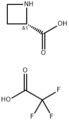 (S)-Azetidine-2-carboxylic acid compound with 2,2,2-trifluoroacetic acid Structure