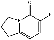 5(1H)-Indolizinone, 6-bromo-2,3-dihydro- Structure