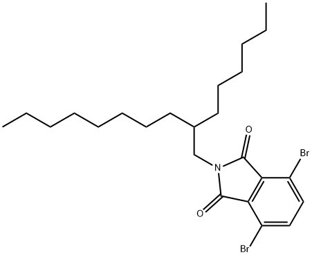 1H-Isoindole-1,3(2H)-dione, 4,7-dibromo-2-(2-hexyldecyl)- Structure