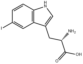 (2S)-2-amino-3-(5-iodo-1H-indol-3-yl)propanoic acid 구조식 이미지