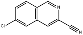 3-Isoquinolinecarbonitrile, 6-chloro- Structure