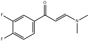 2-Propen-1-one, 1-(3,4-difluorophenyl)-3-(dimethylamino)-, (2E)- 구조식 이미지