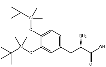L-Tyrosine, O-[(1,1-dimethylethyl)dimethylsilyl]-3-[[(1,1-dimethylethyl)dimethylsilyl]oxy]- 구조식 이미지