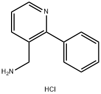 (2-Phenylpyridin-3-yl)methanamine hydrochloride Structure