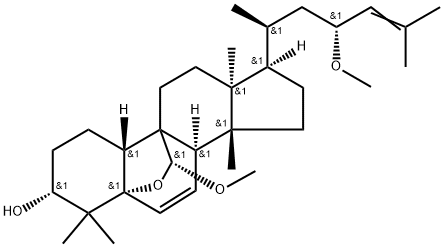 (19S,23S)-5β,19-Epoxy-19,23-dimethoxycucurbita-6,24-dien-3β-ol 구조식 이미지