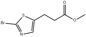 5-Thiazolepropanoic acid, 2-bromo-, methyl ester Structure