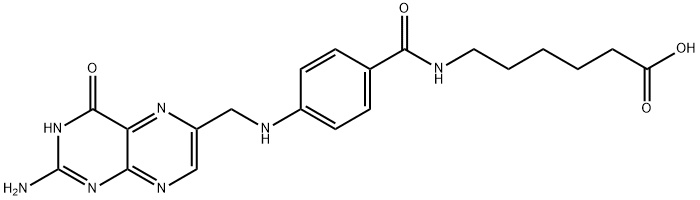 N-4-[(2-amido-4-oxo-1,4-dihydro-6-terene)methylamino]benzoyl-6-Aminocaproic acid 구조식 이미지