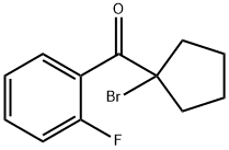 (1-Bromocyclopentyl)(2-fluorophenyl)methanone 구조식 이미지