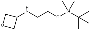 N-[2-[(tert-Butyldimethylsilyl)oxy]ethyl]oxetan-3-amine 구조식 이미지