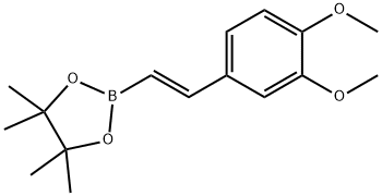 (E)-2-(3，4-dimethoxystyryl)-4，4，5，5-tetramethyl-1，3，2-dioxaborolane 구조식 이미지