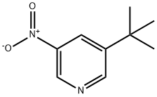 Pyridine, 3-(1,1-dimethylethyl)-5-nitro- Structure