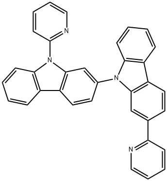 2,9'-Bi-9H-carbazole, 2',9-di-2-pyridinyl- Structure