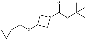 1-Azetidinecarboxylic acid, 3-(cyclopropylmethoxy)-, 1,1-dimethylethyl ester Structure