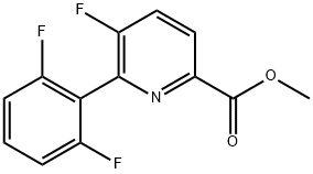 2-Pyridinecarboxylic acid, 6-(2,6-difluorophenyl)-5-fluoro-, methyl ester Structure