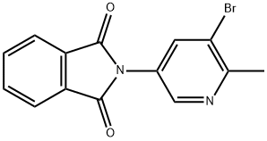 1H-Isoindole-1,3(2H)-dione, 2-(5-bromo-6-methyl-3-pyridinyl)- Structure