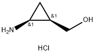 Cyclopropanemethanol, 2-amino-, hydrochloride (1:1), (1R,2S)- Structure