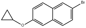 2-bromo-6-cyclopropoxynaphthalene(WXC09747) 구조식 이미지
