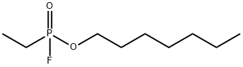 Phosphonofluoridic acid, P-ethyl-, heptyl ester Structure